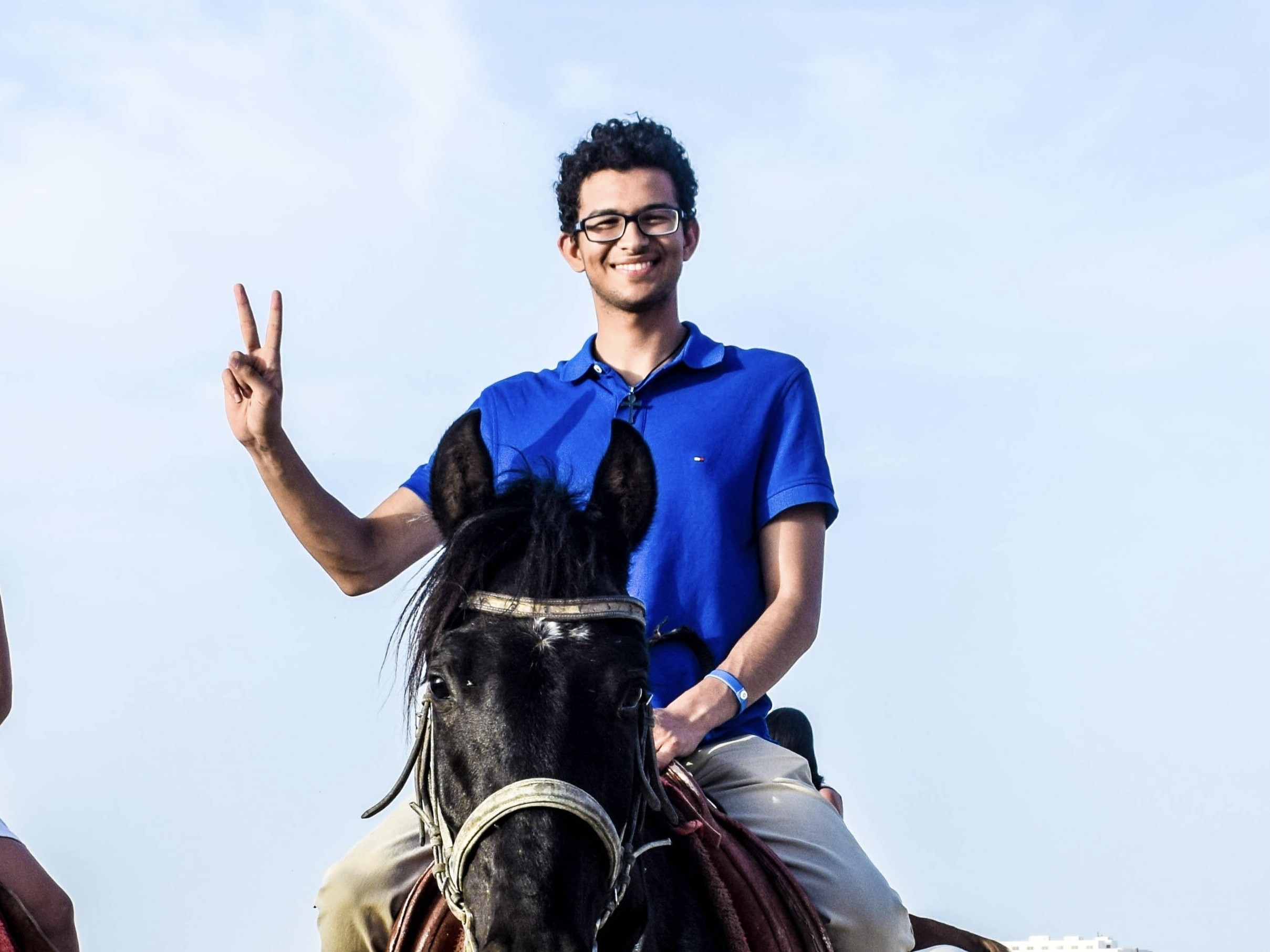 On horseback in Egypt